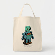 Remote Control Not Included Robot Canvas Bag