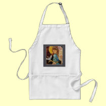 Renaissance Angel & Dove Christmas aprons
