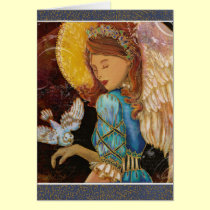 Renaissance Angel & Dove Christmas cards