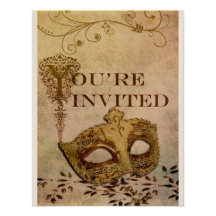 Renaissance Invitation Sepia