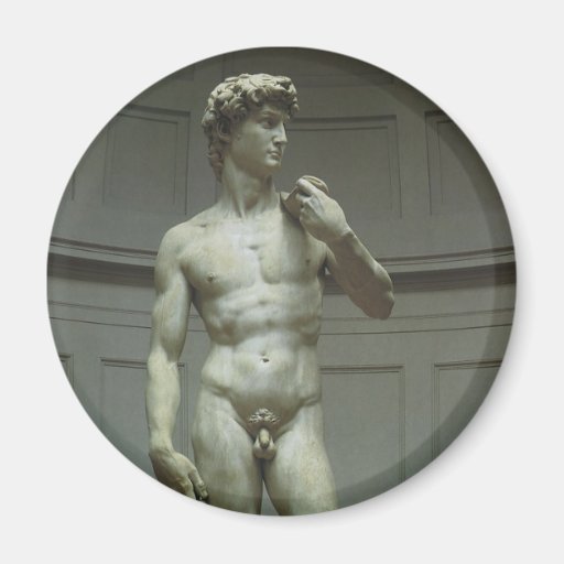 Renaissance Marble Statue of David by Michelangelo Magnet