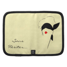Rene Gruau Sans Hesiter French Woman Blindfolded Folio Planner