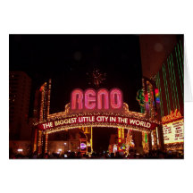 Reno Sign Greeting Card