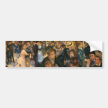 Renoir's Bal du   de la Galette (1876) Bumper Sticker