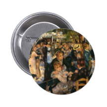 Renoir's Bal du   de la Galette (1876) Pinback Button