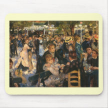 Renoir's Bal du   de la Galette (1876) Mouse Pads