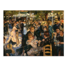 Renoir's Bal du   de la Galette (1876) Postcards