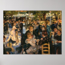 Renoir's Bal du   de la Galette (1876) Poster