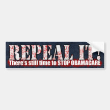 Repeal it! Bumpersticker Bumper Stickers