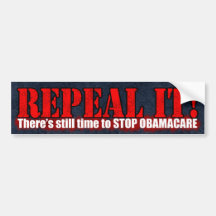 Repeal it! Bumpersticker Bumper Stickers