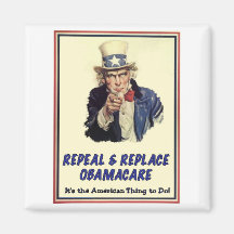 Repeal & Replace Obamacare Refrigerator Magnet