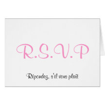 Répondez, s'il vous plaît, R.S.V.P Greeting Cards