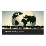 Reporter Journalist Global Worldwide Enterprise Business Card Template