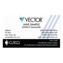 Representative & Manager Business Cards
