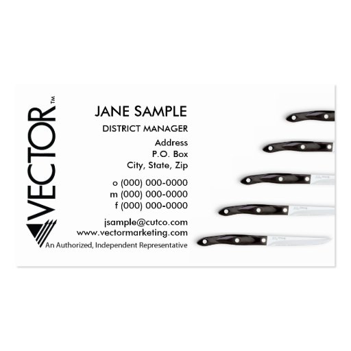 Representative & Manager Business Cards