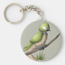 Reptilian Bird Keychain
