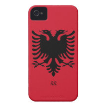 Republic of Albania Flag Eagle iPhone 4/4S Case