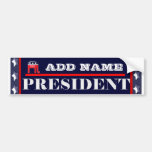 Republic party president 2012 CUSTOMIZE Bumper Stickers