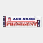 Republic party president 2012 CUSTOMIZE Bumper Sticker