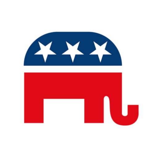 Republican Elephant Cut Out