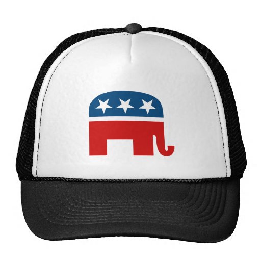Republican Elephant Trucker Hats
