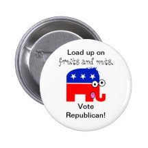 Republican Fruits and Nuts Pinback Button
