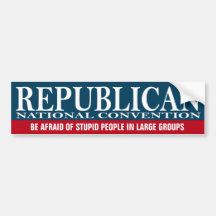 Republican National Convention - Funny Stuff Bumper Sticker