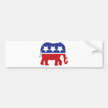 Republican party logo - Updated! Bumper Sticker