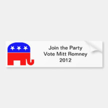Republican Party Support Decal Bumper Stickers