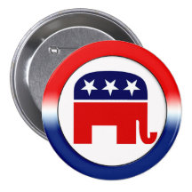 Republican Party Symbol Button