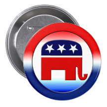 Republican Party Symbol Button