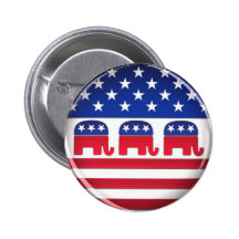 Republican vote button - Button