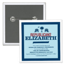 Republicans for Elizabeth Colbert Busch Pinback Buttons