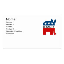 Republicrat Romney Business Card Template