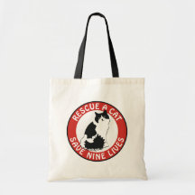 Rescue a Cat, Save Nine Lives Bags