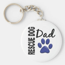 Rescue Dog Dad 2 Key Chains