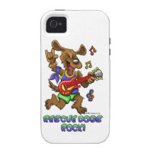 RESCUE DOGS ROCK Case-Mate iPhone 4 CASES