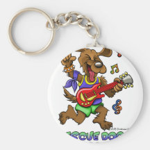 RESCUE DOGS ROCK KEY CHAIN