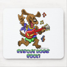 RESCUE DOGS ROCK MOUSE MATS