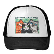 Rescued / Shelter Cat's Trucker Hats