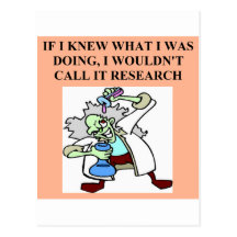 research  joke postcards