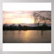 Reservoir Sunset Poster