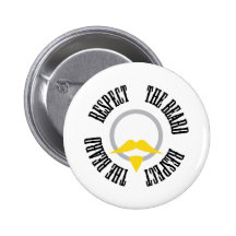 Respect the Beard - Blonde Goatee Button