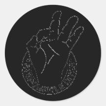 responsible_diver_logo_dark round sticker