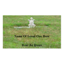 Rest In Peace Business Card Template