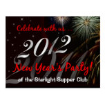 Restaurant-Bar-Nightclub New Years Eve Party Promo Postcards