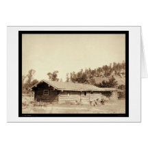 Resting at the Old Log Cabin Home SD 1887 Cards