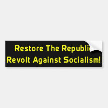 Restore The Republic Bumper Sticker