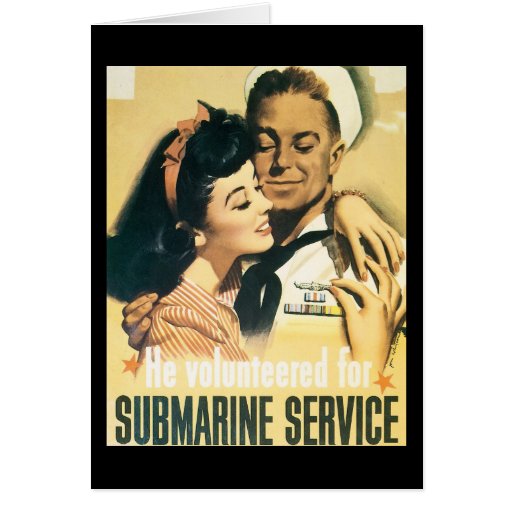 RESTORED Submarine Navy Propaganda Poster Cards
