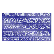 Resume Style - Blue Business Cards